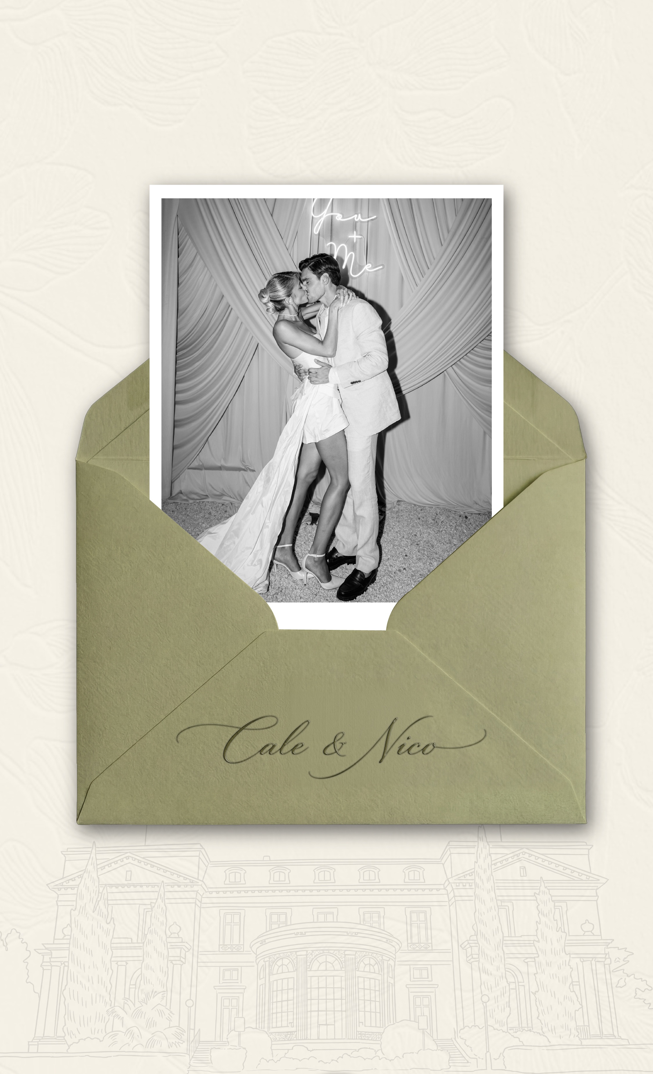 Cale & Nico — Invitación de casamiento
